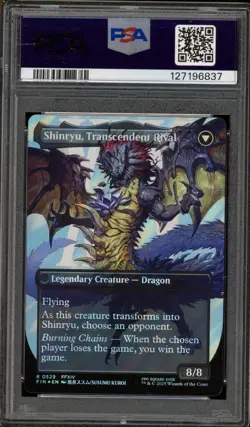 Magic MTG Zenos yae Galvus FF CHAR Borderless Surge Foil #0529 PSA 10 Gem Mint - Image 2
