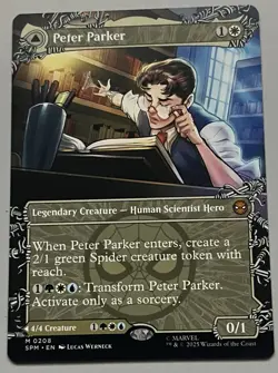 MTG Marvel’s Spider-Man Peter Parker Legendary Creature MYTHIC REGULAR #0208 - Image 1