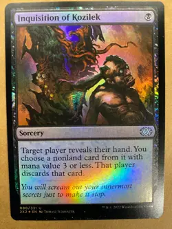 MTG 1x FOIL Inquisition of Kozilek 80 Double Masters 2022 Magic Gathering x1 NM - Image 1