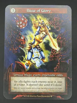 Blaze of Glory Sorcery Contested Realm Gothic Unique NM - Image 1