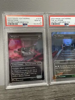 Sequential PSA 10 Secret Lair Transformers Optimus Prime - Megatron - Allspark - Image 2