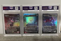 Sequential PSA 10 Secret Lair Transformers Optimus Prime - Megatron - Allspark - Image 5