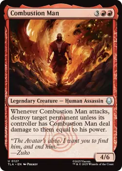 MTG magic 1x Combustion Man (M/NM) Avatar the Last Airbender - Image 1