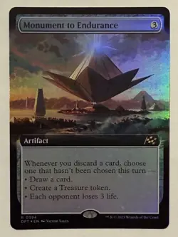 Monument to Endurance Extended Art Foil - Aetherdrift MTG Magic the Gathering - Image 1