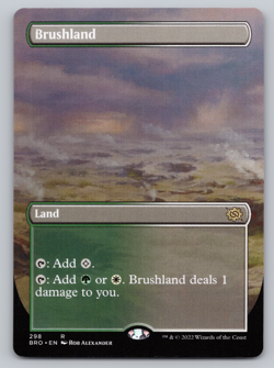 Brushland Borderless - Brother's War - MTG - Image 1