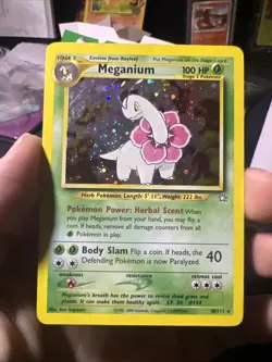 Pokemon TCG Meganium Neo Genesis 10/111 Holo Rare HP - Image 1