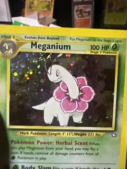 Pokemon TCG Meganium Neo Genesis 10/111 Holo Rare HP - Image 2