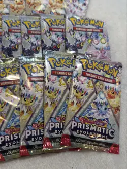 SEALED Prismatic Evolutions Booster Lot 36 Pokemon TCG 2025 FACTORY - Image 4