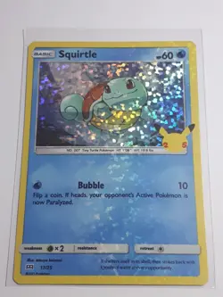 2021 McDonald's Pokemon 25th Anniversary Squirtle #17 Hologram - Image 1