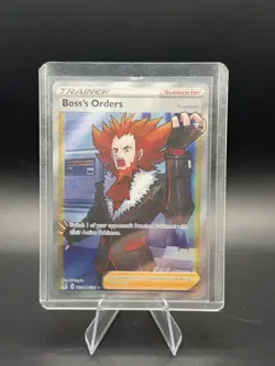 Boss's Orders TG24/TG30 Pokemon Lost Origin Trainer Gallery Full Art Holo Damage - Image 1