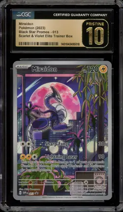 Pokemon Miraidon Scarlet & Violet ETB Promo SVP EN 013 CGC 10 Pristine - Image 1