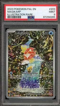 Pokemon Magikarp Paldea Evolved Illustration Rare #203 PSA 9 Mint - Image 1