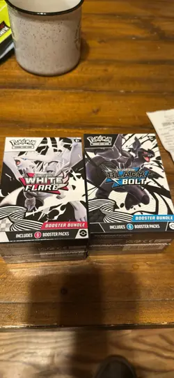 Pokemon Black Bolt and White Flare Booster Bundle Set of 2 Sealed New - Image 1
