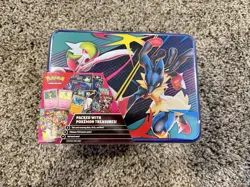2025 Fall Pokemon Mega Collection Lunch Box Tin - Factory Sealed * slight tear* - Image 1