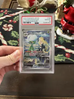 2025 POKEMON DRI EN-DESTINED RIVALS ILLUSTRATION RARE CYNTHIA'S ROSERADE PSA 10 - Image 1