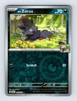 N's Zorua - Journey Together 097/159 - Reverse Holo - NM - Pokemon TCG - Image 1