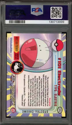 Pokemon Topps Chrome Electrode Spectra #101 PSA 8 - Image 2