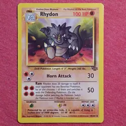 Pokemon WOTC Jungle: Rhydon 45/64 - NM - Image 1