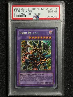 Yugioh 2003 Dark Paladin DMG-001 PSA 10 Secret Rare Promo - Image 1