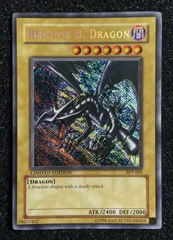Yu-Gi-Oh! Red-Eyes B. Dragon BPT-005 Reverse Secret Rare Misprint Error - Image 1