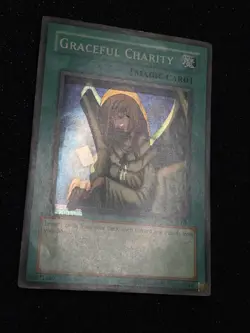 Yugioh Graceful Charity SDP-040 1st Edition Foil Shift Misprint - Image 2