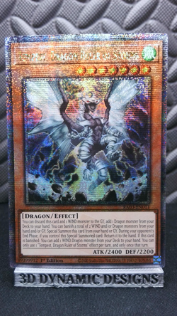 | Yugioh Tempest, Dragon Ruler of Storms RA03-EN011 Quarter Century Secret NM | - Image 1