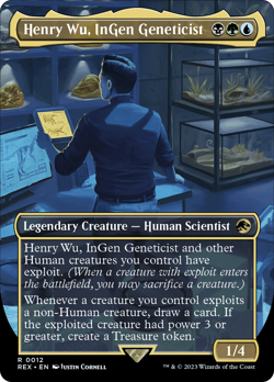 Henry Wu, InGen Geneticist Jurassic World NM Creature Rare MAGIC CARD ABUGames - Image 1