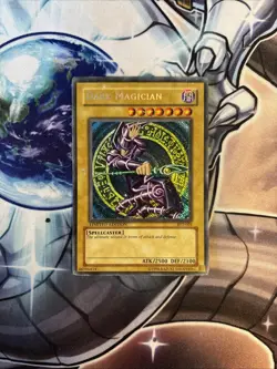 (13) Dark Magician BPT-001 Secret Rare Yu-Gi-Oh Card Reverse Foil Misprint HP - Image 1