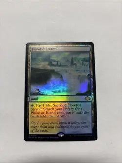 Flooded Strand Foil Prerelease Card Modern Horizons 3 - Image 1