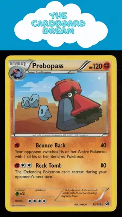 Probopass XY - Steam Siege #55/114 NON-HOLO Rare Pokemon Card - Image 1