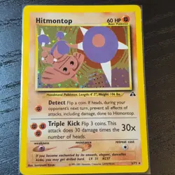 Hitmontop 3/75 Neo Discovery Holo LP Pokemon Card - Image 1