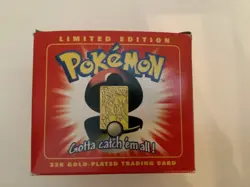 23K Gold Plated CHARIZARD Trading Card 1999 Burger King Pokemon Ball - Image 3