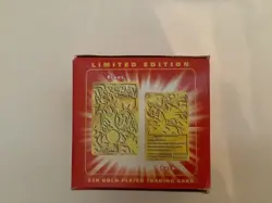 23K Gold Plated CHARIZARD Trading Card 1999 Burger King Pokemon Ball - Image 4