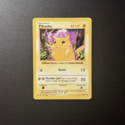 Shadowless Pikachu 58/102 Base Set Pokemon Card Yellow Cheeks Rare - Image 2