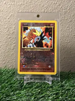 Pokemon Entei Black Star Promo 34 Reverse Holographic Card 1995-2001 - Image 1