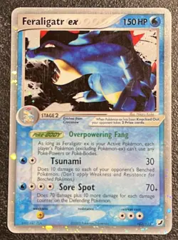 Feraligatr ex - Pokemon Card TCG - Holo Ultra Rare Used - Image 1