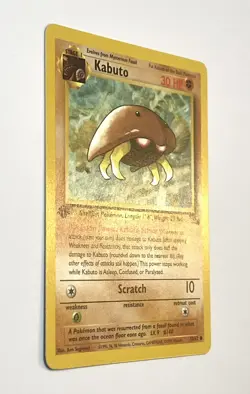 Kabuto 50/62 First 1st Edition Fossil Pokemon Common Card LP+ Light Play Plus - Image 2