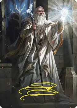 Near Mint x 1 Gandalf the White Art Card - Gold-Stamped Signature Art Series: Th - Image 1
