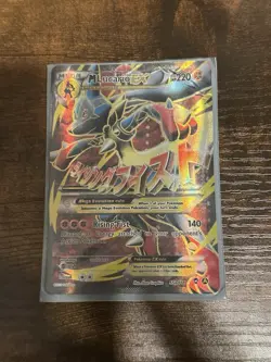 Mega M Lucario Ex 55a/111 Furious FistsUltra Rare Full Art Holo Pokemon Card - Image 1