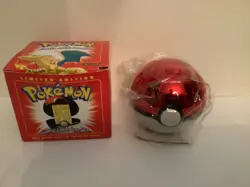 23K Gold Plated CHARIZARD Trading Card 1999 Burger King Pokemon Ball - Image 1