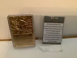 23K Gold Plated CHARIZARD Trading Card 1999 Burger King Pokemon Ball - Image 2