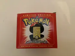 23K Gold Plated CHARIZARD Trading Card 1999 Burger King Pokemon Ball - Image 4