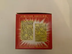 23K Gold Plated CHARIZARD Trading Card 1999 Burger King Pokemon Ball - Image 5