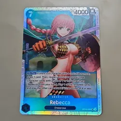 Rebecca OP10-058 SR ONE PIECE Tcg Card Game NM Blue TCG CCG Foil - Image 1