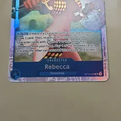 Rebecca OP10-058 SR ONE PIECE Tcg Card Game NM Blue TCG CCG Foil - Image 4