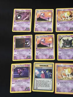 Pokemon Sabrina's Gengar, Haunter, Gastly, And Abra 9-Card Lot 1st Edition - Image 2