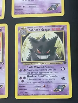 Pokemon Sabrina's Gengar, Haunter, Gastly, And Abra 9-Card Lot 1st Edition - Image 3