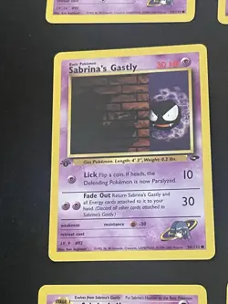 Pokemon Sabrina's Gengar, Haunter, Gastly, And Abra 9-Card Lot 1st Edition - Image 5