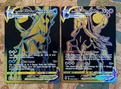 Pokemon Card TCG - Ice Rider & Shadow Rider Calyrex VMAX Secret Rare Set NM - Image 1