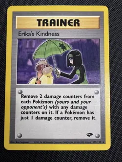 Erika's Kindness - 103/132 - Pokemon Gym Challenge Unlimited Rare Card WOTC MP - Image 1
